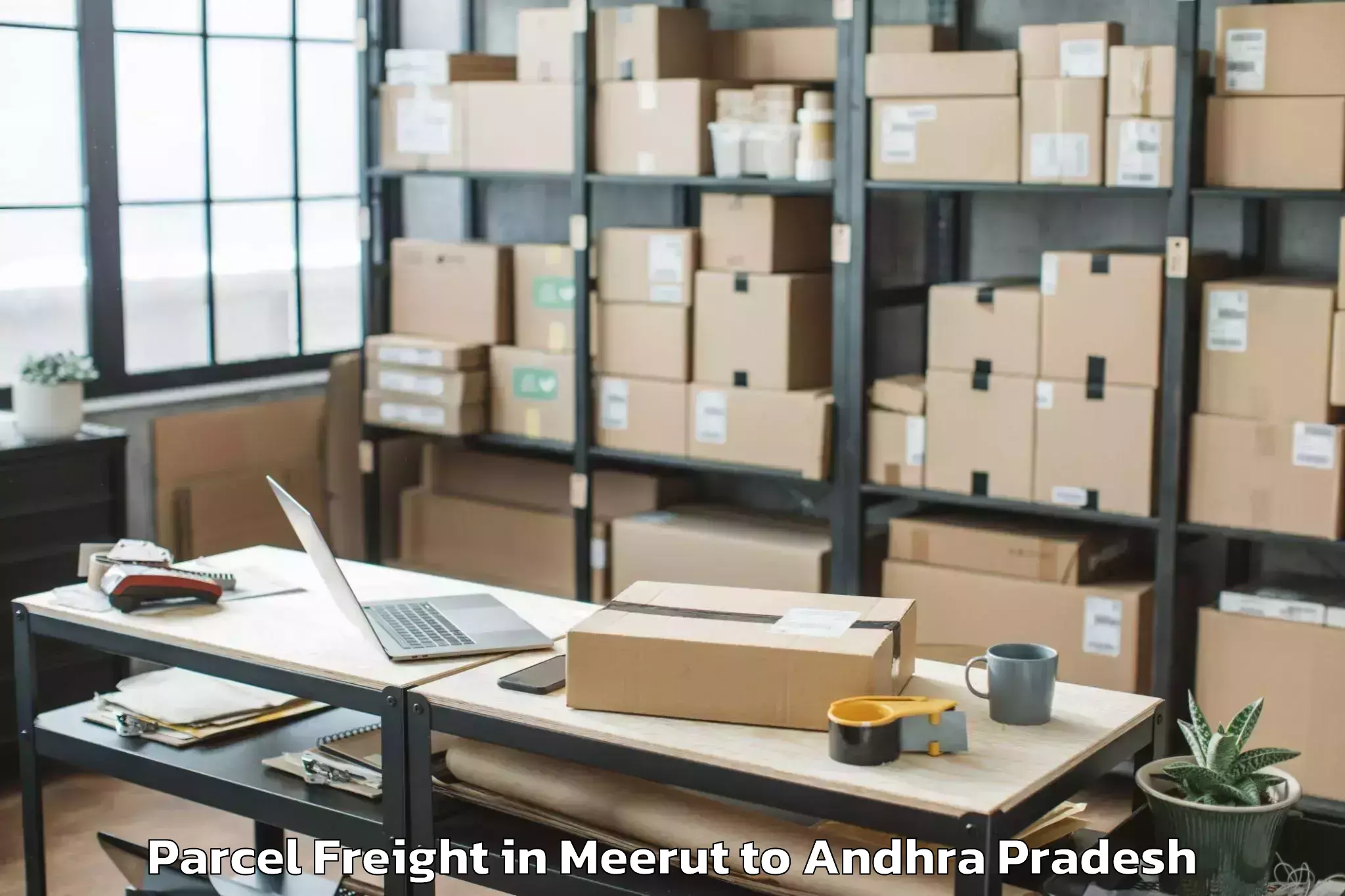 Efficient Meerut to Chakrayapet Parcel Freight